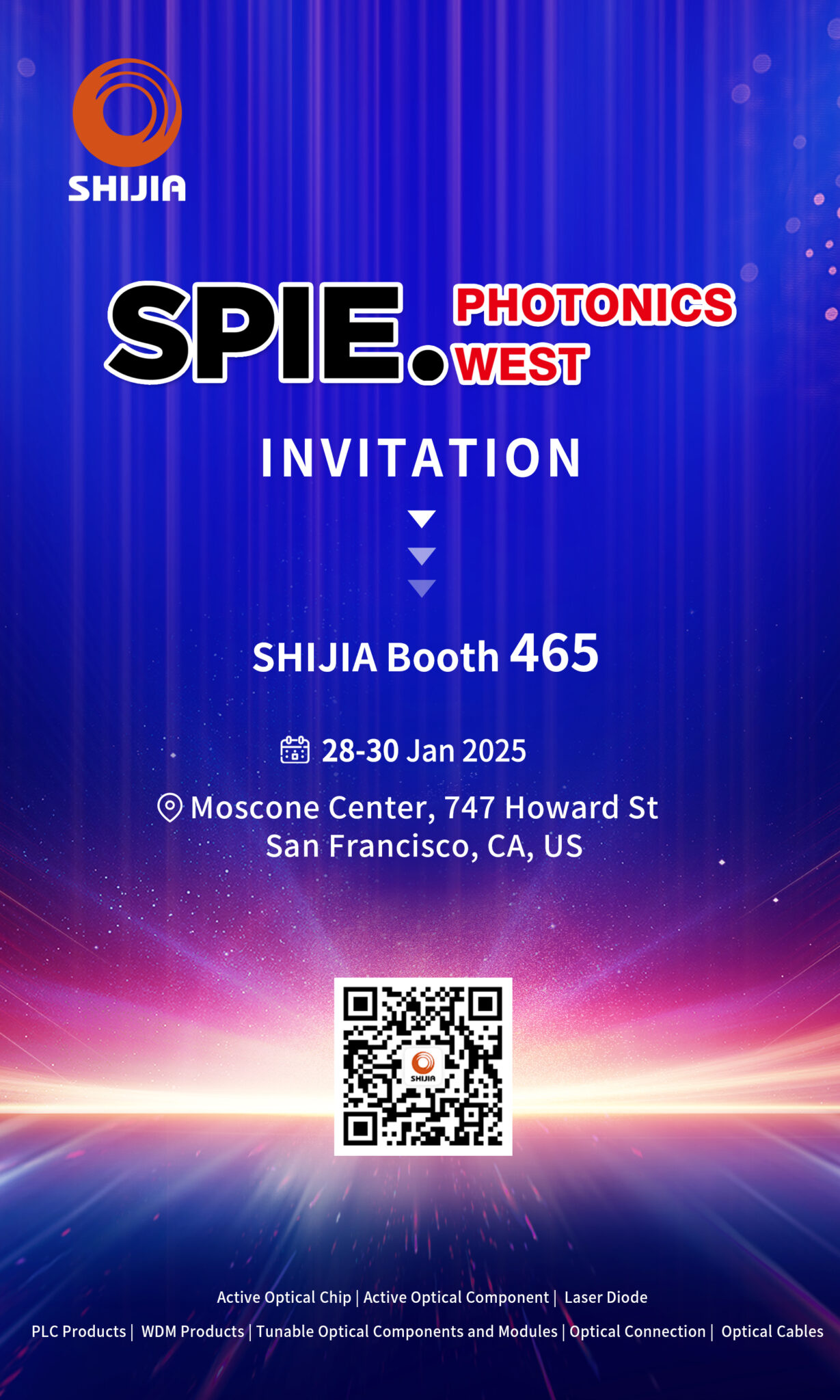 See you at SPIE Photonics West 2025 Shijia Photons